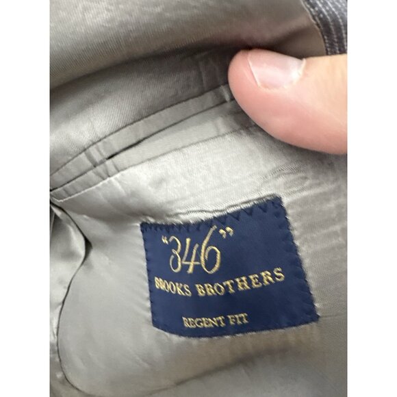 Brooks Brothers 346 Gray Glen Plaid Sport Coat 42R NWT 100% Linen - Picture 8 of 11